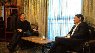 k8.com集团董事长肖厚忠与宣钢董事长进行合作会谈